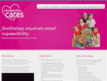 Tablet Screenshot of leicestershirecares.co.uk